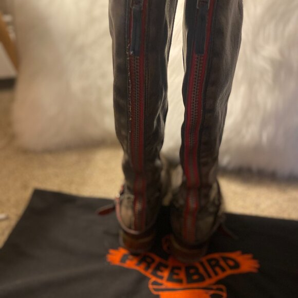 Freebird by Steven ROADEY Leather Strappy Boots - Picture 3 of 15